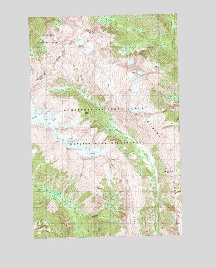 Clark Mountain, WA USGS Topographic Map