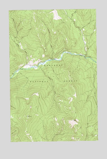 Clark Mountain, MT USGS Topographic Map