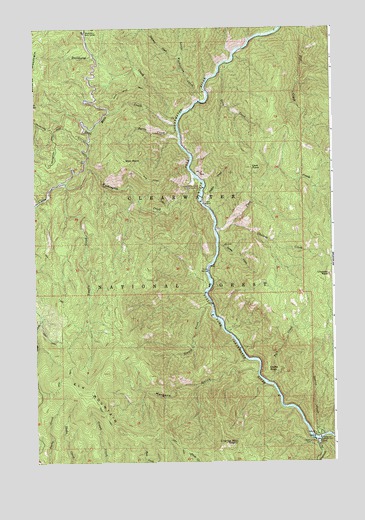 Clarke Mountain, ID USGS Topographic Map