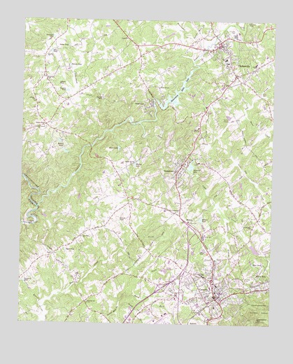 Clarkesville, GA USGS Topographic Map