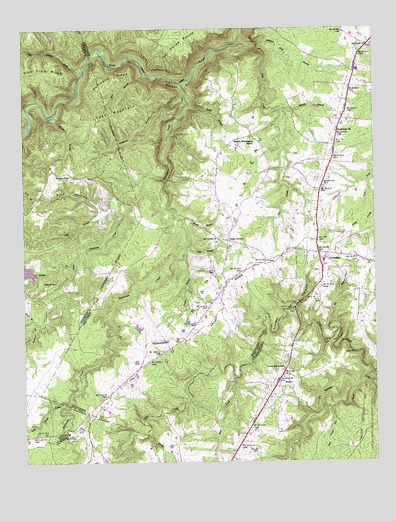 Clarkrange, TN USGS Topographic Map
