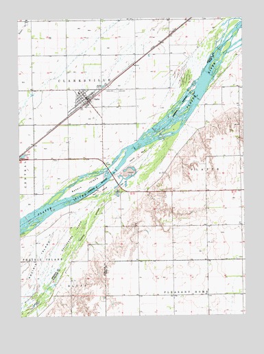 Clarks, NE USGS Topographic Map