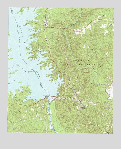 Clarks Hill, SC USGS Topographic Map