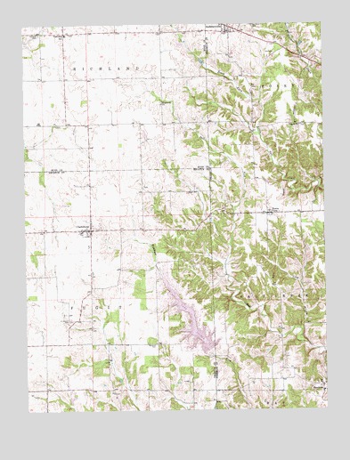 Clarksburg, IN USGS Topographic Map