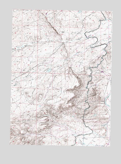 Clarkson Hill, WY USGS Topographic Map
