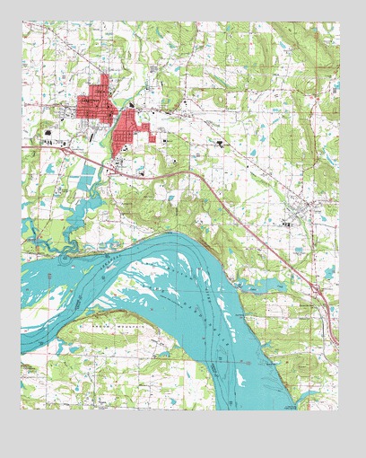 Clarksville, AR USGS Topographic Map
