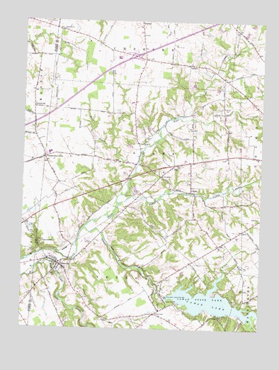Clarksville, OH USGS Topographic Map