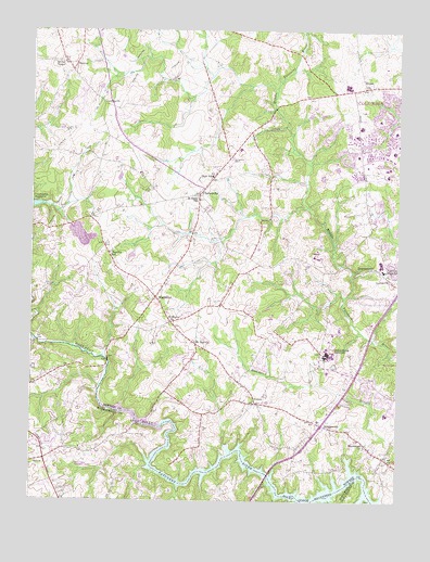 Clarksville, MD USGS Topographic Map