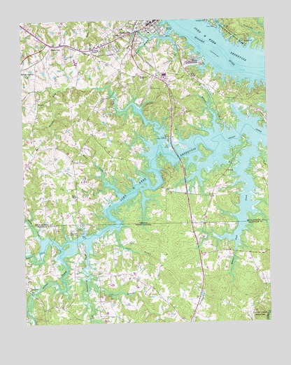 Clarksville South, VA USGS Topographic Map