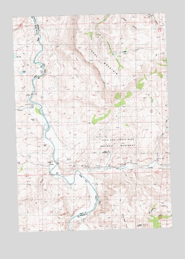 Clarno, OR USGS Topographic Map