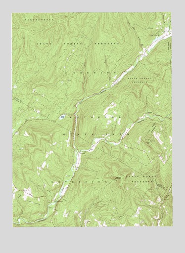 Claryville, NY USGS Topographic Map