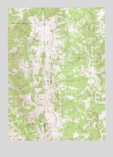 Clause Peak, WY USGS Topographic Map