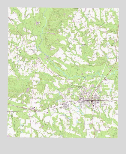 Claxton, GA USGS Topographic Map