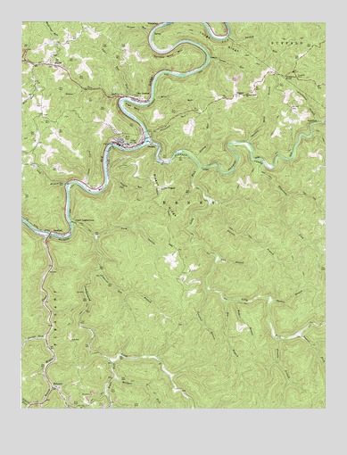 Clay, WV USGS Topographic Map