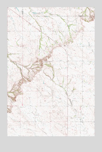 Clay Butte, MT USGS Topographic Map