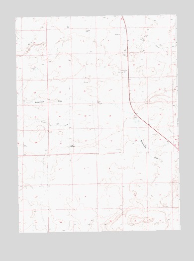Clay Buttes, WY USGS Topographic Map