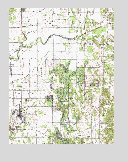 Clay City, IN USGS Topographic Map