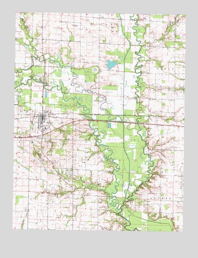 Clay City, IL USGS Topographic Map