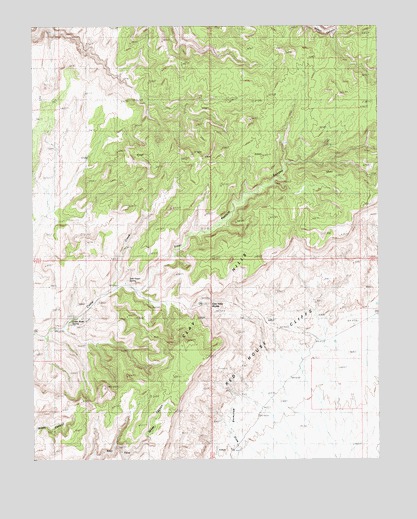 Clay Hills, UT USGS Topographic Map