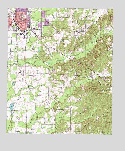 Amory, MS USGS Topographic Map