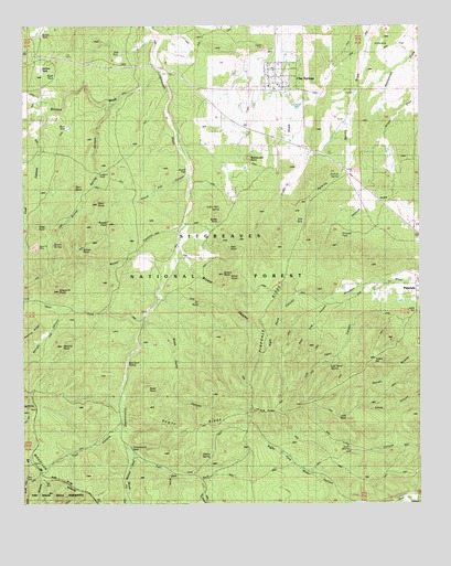 Clay Springs, AZ USGS Topographic Map