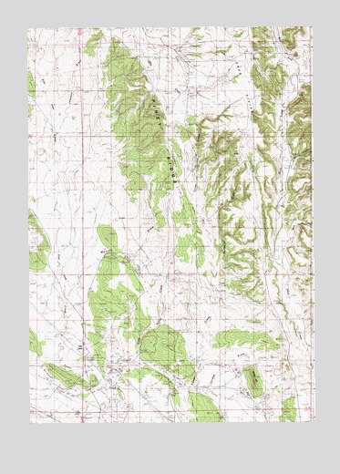 Clay Spur, WY USGS Topographic Map