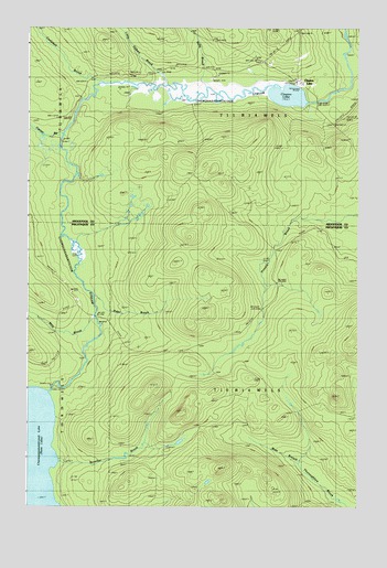 Clayton Lake, ME USGS Topographic Map