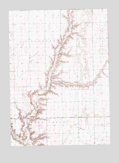 Clayton NE, SD USGS Topographic Map
