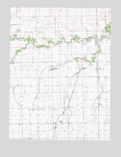 Claytonville, IL USGS Topographic Map