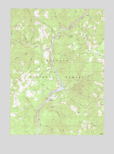 Clear Creek, CA USGS Topographic Map