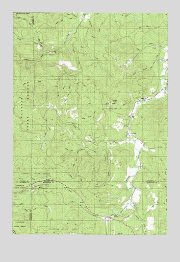 Clear Creek, OR USGS Topographic Map