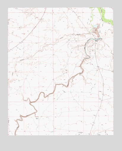 Clear Creek Reservoir, AZ USGS Topographic Map