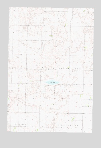 Clear Lake, ND USGS Topographic Map