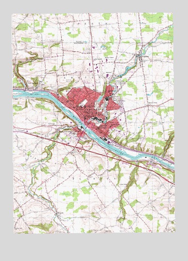 Amsterdam, NY USGS Topographic Map