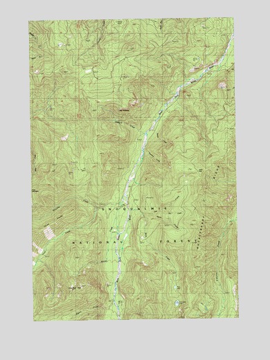 Clear West Peak, WA USGS Topographic Map