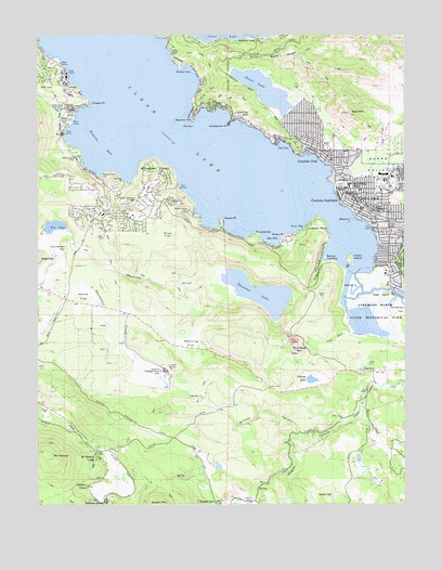 Clearlake Highlands, CA USGS Topographic Map