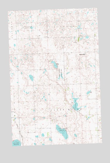 Clearwater Lake, ND USGS Topographic Map