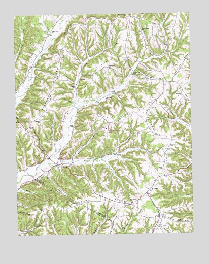 Clementsville, KY USGS Topographic Map