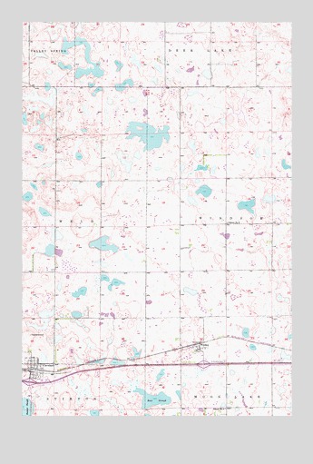 Cleveland, ND USGS Topographic Map