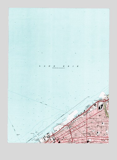 Cleveland North, OH USGS Topographic Map