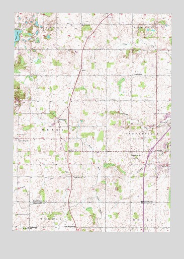 Cleveland West, WI USGS Topographic Map