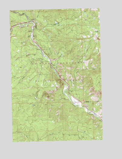 Cliffdell, WA USGS Topographic Map