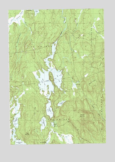 Clifford Lake, ME USGS Topographic Map