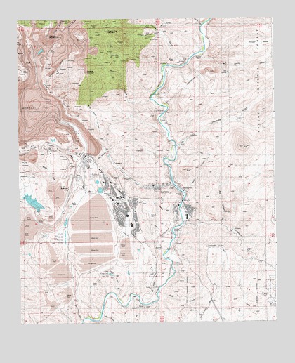 Clifton, AZ USGS Topographic Map