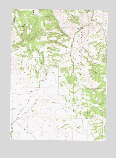 Clifton Creek, ID USGS Topographic Map