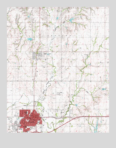 Clinton, OK USGS Topographic Map