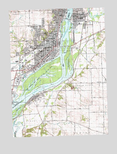 Clinton, IA USGS Topographic Map