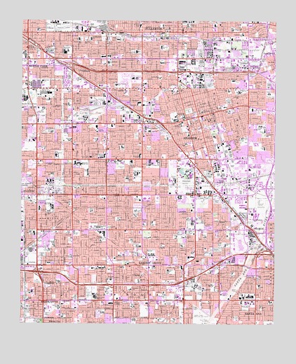 Anaheim, CA USGS Topographic Map