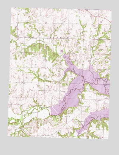 Clinton, KS USGS Topographic Map