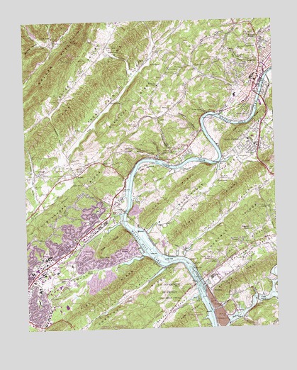 Clinton, TN USGS Topographic Map